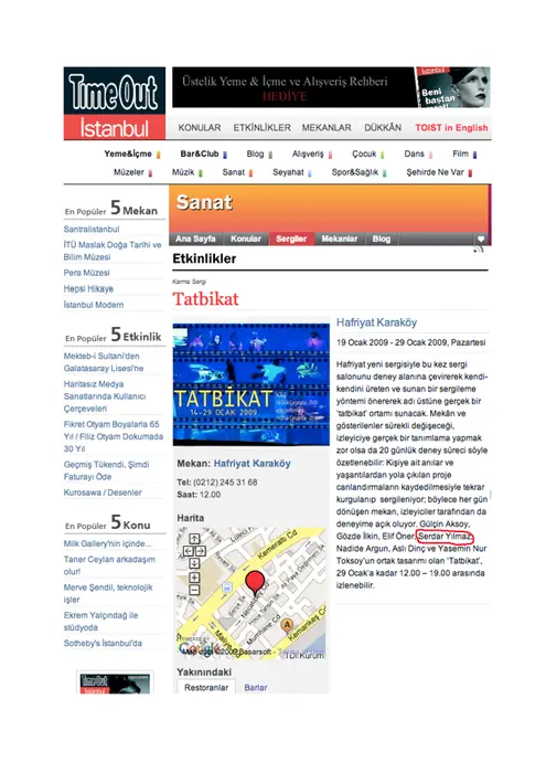 Tatbikat Sergileri 1–2
